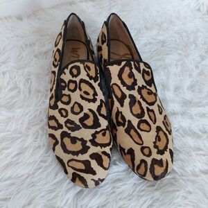 Sam Edelman Kalinda Slip On  Loafer Brown Leopard Print Size 7.5